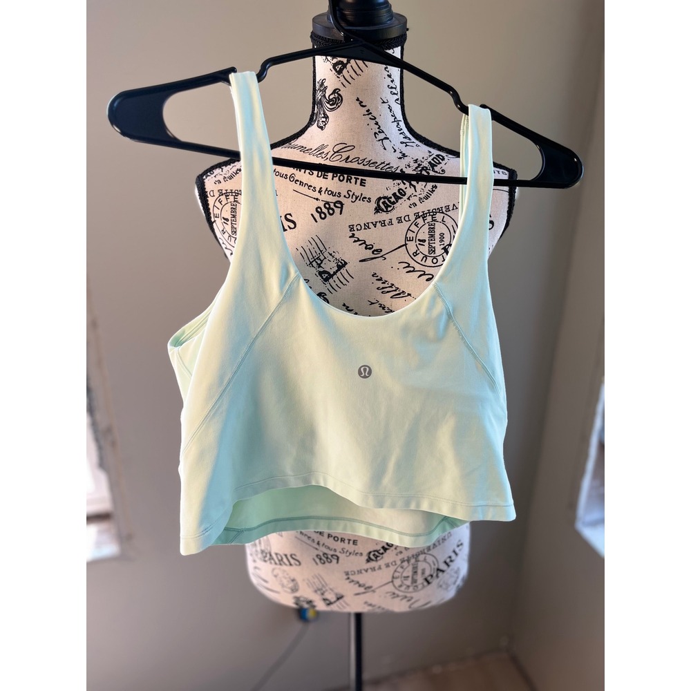 Lululemon Align Tank Top Bundle Mint Green Purple Size 14 Nulu Yoga Crop Tops - Picture 3 of 5